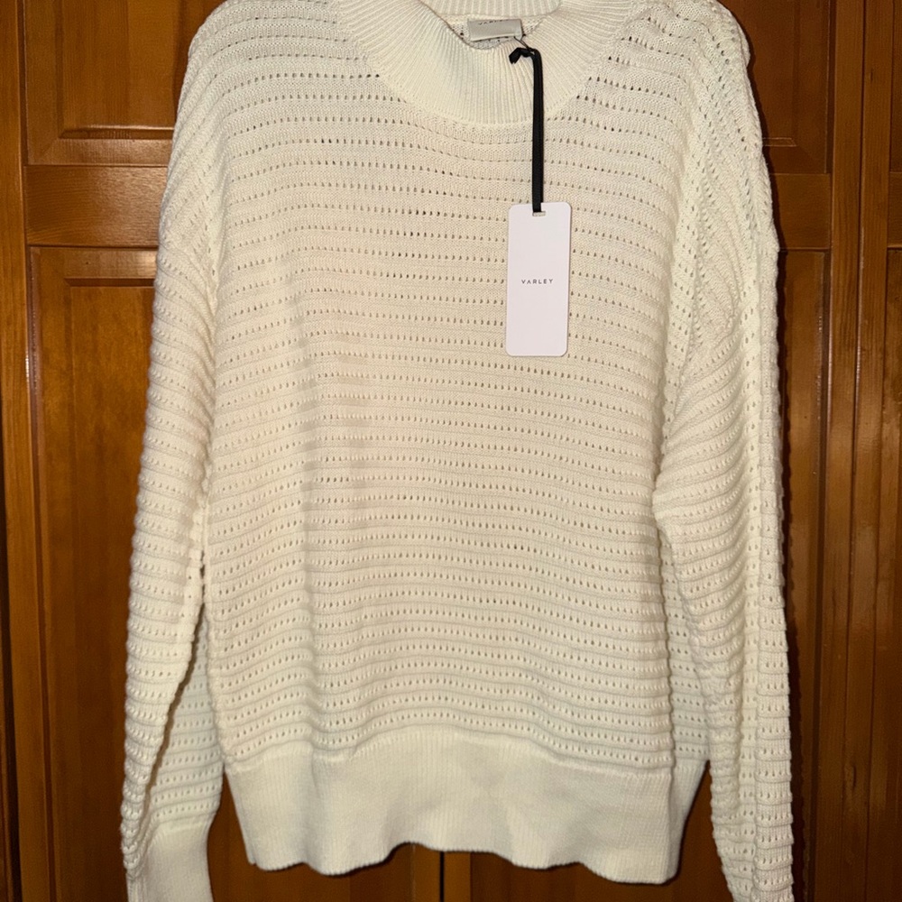 Varley Franco Knit Crew - Cream